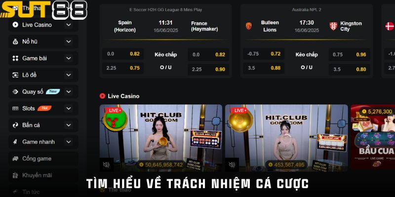 Tìm hiểu về trách nhiệm cá cược